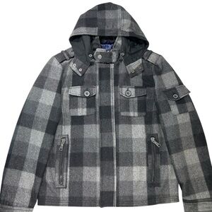 INC International Concepts Wool Pea Coat Size Large (12-14) Women's